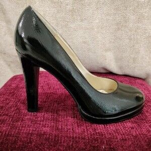 Colin Stuart Black Leather High Heel Pump Size 7